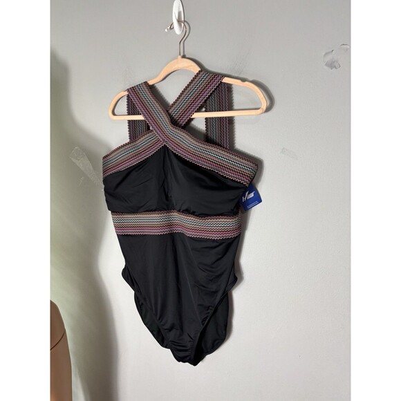 Hilor Womens One Piece Swimsuits Front Crossover Swimwear HollowBathing Suits 18 - Picture 1 of 13